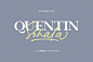优雅的衬线和手写字体 Quentin Sonata - Font Duo