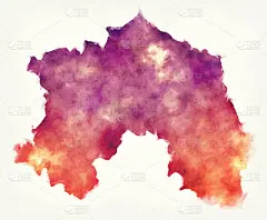 北马其顿东部地区水彩图