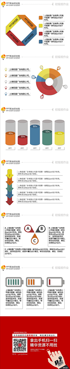 演界网PPT采集到（免费）PPT图表最实用