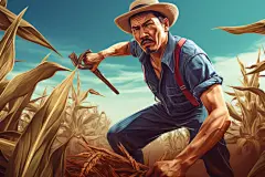 乡村振兴建设美丽乡村插画