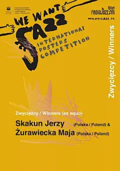 【2019波兰We Want Jazz国际海报大赛获奖作品欣赏】比赛的组织者是发行商RadioJAZZ.FM，爵士音乐促进基金会EUROJAZZ。比赛的目的是通过制作海报并以印刷和电子形式向公众提供精选作品，以促进广播活动并使国际图形艺术家界参与广播十周年的联合庆祝活动。 ​​​​