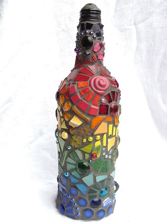 Rainbow Mosaic Bottl...