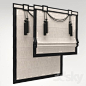 3d models: Curtain - Roman Shade 31