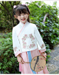 中国风儿童汉服女童2020春秋超仙樱花古装女孩12-15岁仙女连衣裙-tmall.com天猫