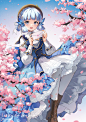原神#神里绫华#白鹭公主
画师： nyanya
@不是可爱鬼
