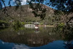 丽江,云南省,中国,黑龙潭公园,视角,世界遗产,公园,池塘,古董,著名景点