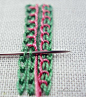 Stitch Play: Combining chain stitch and buttonhole stitch