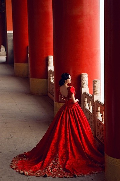中国红。