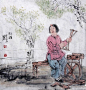 忆旧。。。一组民俗画。_国画吧_百度贴吧