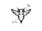 蜜蜂手绘LOGO设计-字体传奇网（ZITICQ）