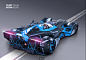 @deviljack-99 【JACK游戏UI】未来科技赛博朋克赛车汽车原画