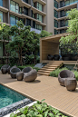 公园的公寓庭院The Parque Condominium Courtyard by Tectonix Landscape-mooool设计