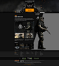 Website for Warface FPS Online on Behance