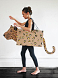 CARDBOARD AMUR LEOPARD COSTUME by La maison de Loulou