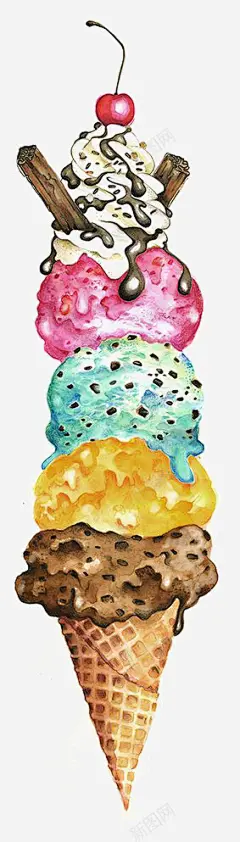 圣代 平面电商 创意素材