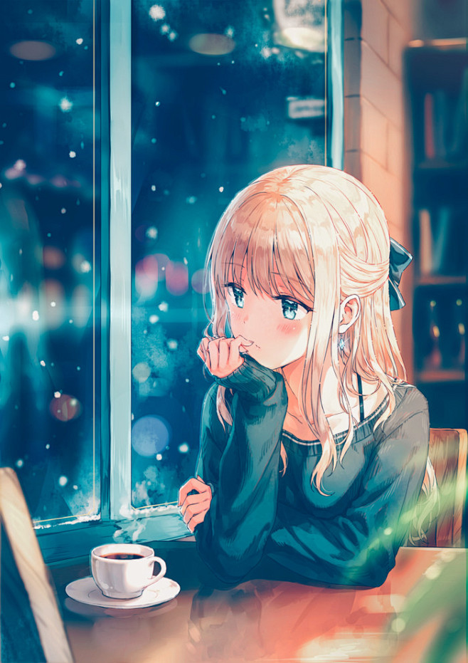 Hiten複製原画「君を待ってる」 君を待ってる画师：Hiten 本作品pixiv id=60223956