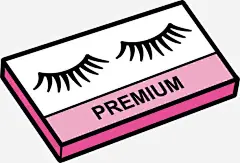 眼睫毛免抠素材_新图网 https://ixintu.com 手绘 眼睫毛 粉色