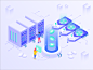 Illustrations : The Isometric illustration KIT with the cryptocurrency Business category. It is designed to provide graphics for projects ICO, Blockchain Platform, Cryptocurrency, Bitcoin, Ethereum. Everything is Vector and 100% editable. Perfect illustra