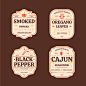 Free vector flat design vintage label collection