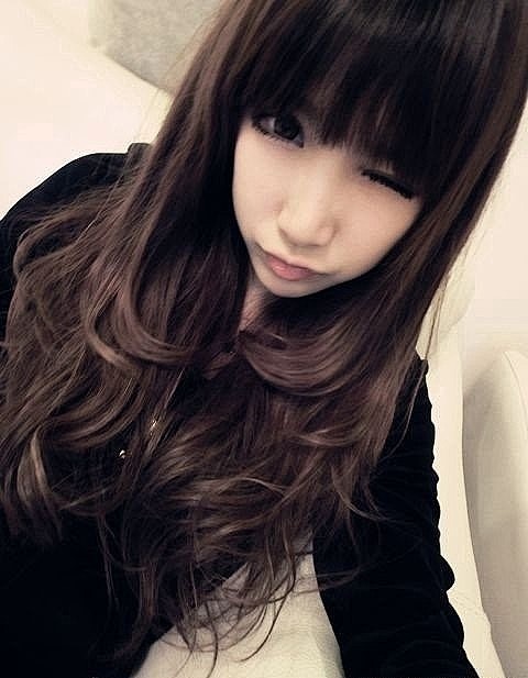  美女 发型 嘀咕图片