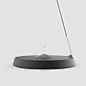 incense holder : incense holder part of the ADAPT collection - features a slotted steel ring base to hold a stick of incense, and a removable ash tray.