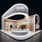 Exhibition  Stand booth Exhibition Design  expo booth design exhibition stand 3ds max AI painting