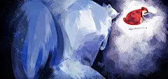 坠入-simoninn_原创,插画,涂鸦,每日一涂,人物,少女,小清新,女孩,妹子,绘本,奇幻_涂鸦王国插画
