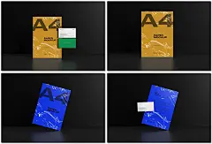 品牌样机质感塑料膜叠加名片a4单页信纸广告样机海报模板设计素材-淘宝网