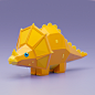 Animal Doodles low poly 低面低多边形卡通图片