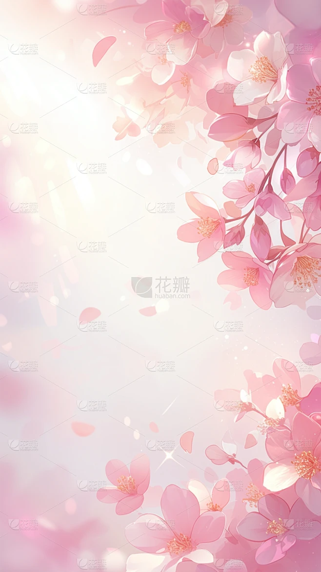 植物通用梦幻花瓣背景场景图片素材素材-花瓣网