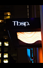 Tbsp. Restaurant : In the fall of 2019, W Hotels opened a restaurant in Montreal’s Old Port, the latest in a series of playful eateries around the world. Influenced by the city’s St-Laurence River and its proximity to the restaurant, Sid Lee Architecture 