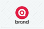 Logo for sale: Q Letter Brand Logo letter q  letter a  alphabet  brand  initial  company  logo  q logo  a logo  brand  corporate  company  circle   logo logos
