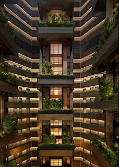 建筑-住宅-花瓣网|陪你做生活的设计师 | 才公寓位于前海合作区桂湾片区核心地段，处于桂湾城市客厅轴辐射带，为前海乐居公司于2018年竞得前海 ...