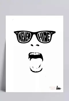 呐喊|眼镜,嘴巴,牙齿,张开,卡通元素,手绘/卡通