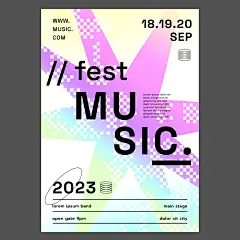 潮流酸性摇滚金属音乐节演唱会乐队演出活动宣传海报Ai设计素材-淘宝网