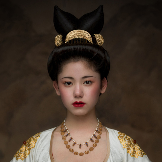 江夏堂唐代仕女图套装首饰发梳纯银镀金唐风汉服配饰淘宝网