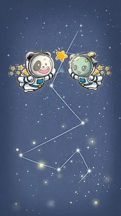 宇航员手机壁纸_人菜瘾还大的凉子__插画师作品_涂鸦王国gracg.com