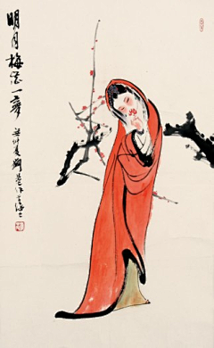 卯辰采集到刘旦宅仕女【搬图完结】