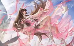 斗罗大陆小舞同人图，横版插图，中国风古风插图美宣
