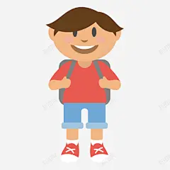 上学路上的青春活力男学生矢量图 免抠png 设计图片 免费下载 页面网页 平面电商 创意素材