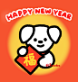 卡通可爱小动物新年春节红色头像cr：夏madec
