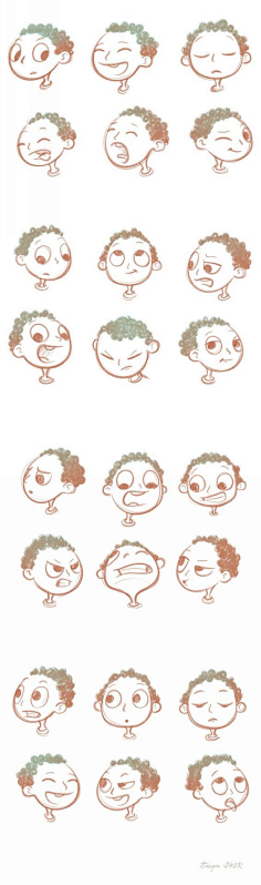 人物草图-花瓣网|陪你做生活的设计师 | 设计/ip设计/卡通人物/卡通形象设计/卡通品牌设计平台