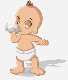 吸奶婴儿_新图网 https://ixintu.com 奶瓶 母婴用品 母婴海报设计