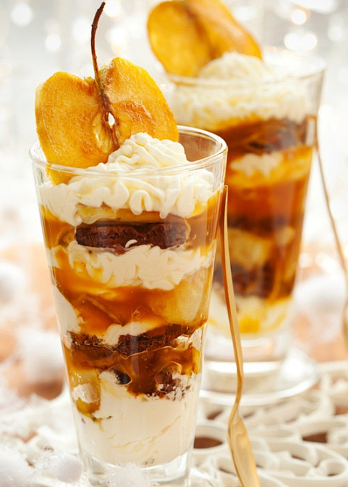 Carmel apple parfait