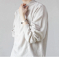 绘画参考 | 白色衣服褶皱照片素材