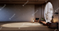 Cabinet wooden design, room interior,modern japanese style.3d rendering Premium Photo
