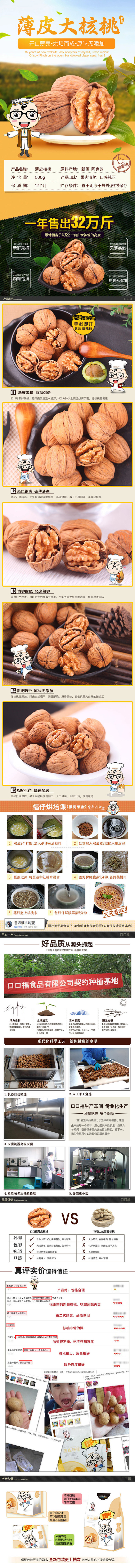 新疆薄皮核桃详情页 