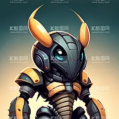 机甲蝎子插画  - 源文件下载【酷图网】机甲蝎子,蝎子插画,卡通蝎子,可爱的蝎子,蝎子