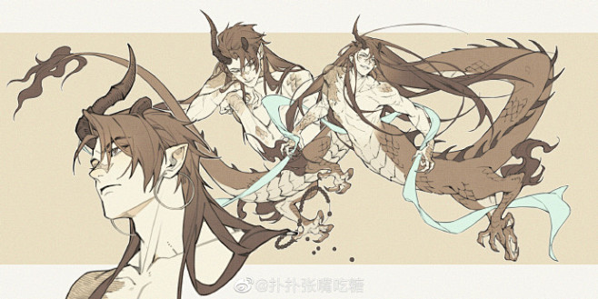 oc超话 凑了点鱼！都是oc的妖化状态...