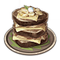 "Pile 'Em Up" : "Pile 'Em Up" is a food item that the player can cook. The recipe for "Pile 'Em Up" is obtainable from Good Hunter for 5,000 Mora after reaching Adventure Rank 40. If the player has level 4 Reputation in Monds